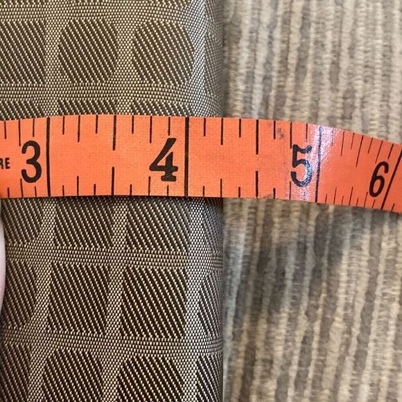 Checkered Billfold Wallet Clutch ID Card Holder Travel Vacation Elegant Neutral - Picture 4 of 9